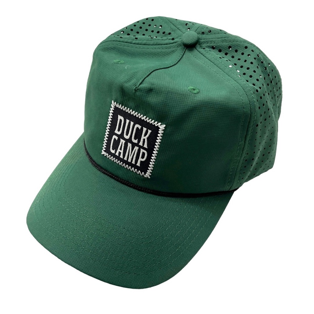 NWOT Duck Camp Logo Patch Perforated Hat